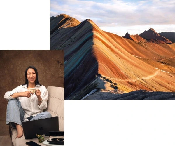 Atención personalizada con Sumaq Travel María, representante de Sumaq Travel, brindando atención personalizada a los viajeros.